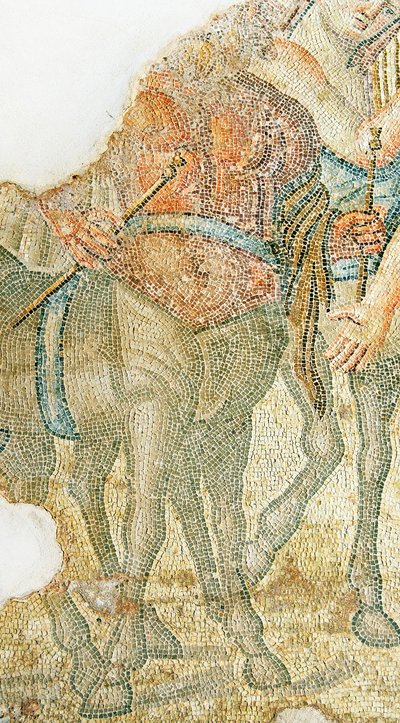 The Triumphant Procession of Dionysos, Detail of Two Centaurs, House of Aion, Paphos, Cyprus by Roman